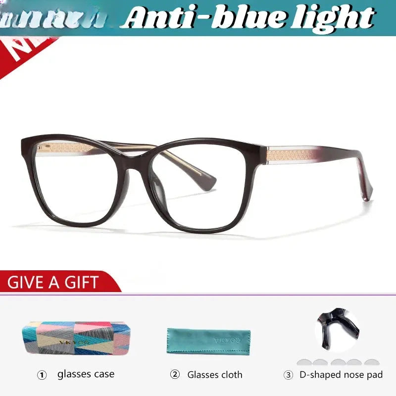 Women's Cat Eye Full Rim TR90 Reading Glasses 727022 — view 6 | Rx Spectacle
