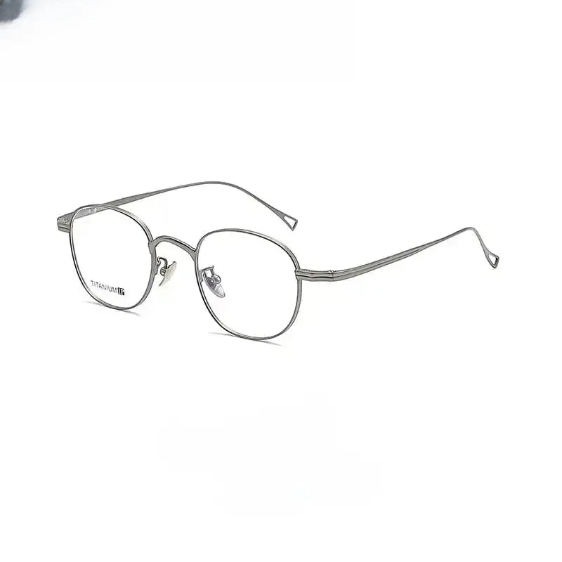 Unisex Oval Full Rim Titanium Prescription Glasses 88055 — view 8 | Rx Spectacle