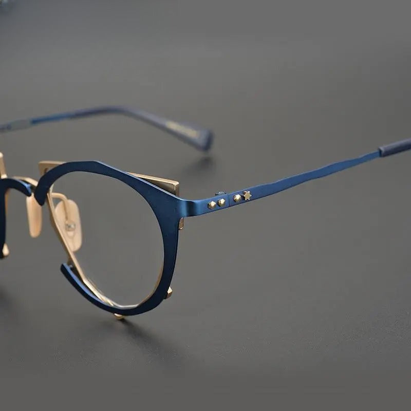 Unisex Triangle Full Rim Alloy Prescription Glasses Gxyj535 — view 10 | Rx Spectacle