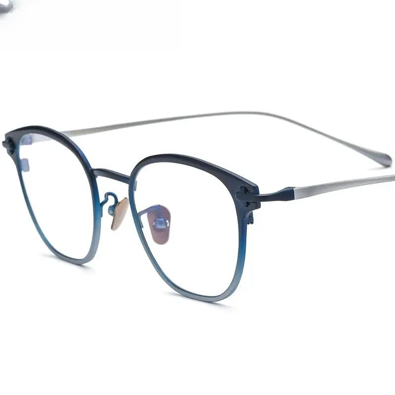 Unisex Square Full Rim Titanium Prescription Glasses 314211 — view 3 | Rx Spectacle