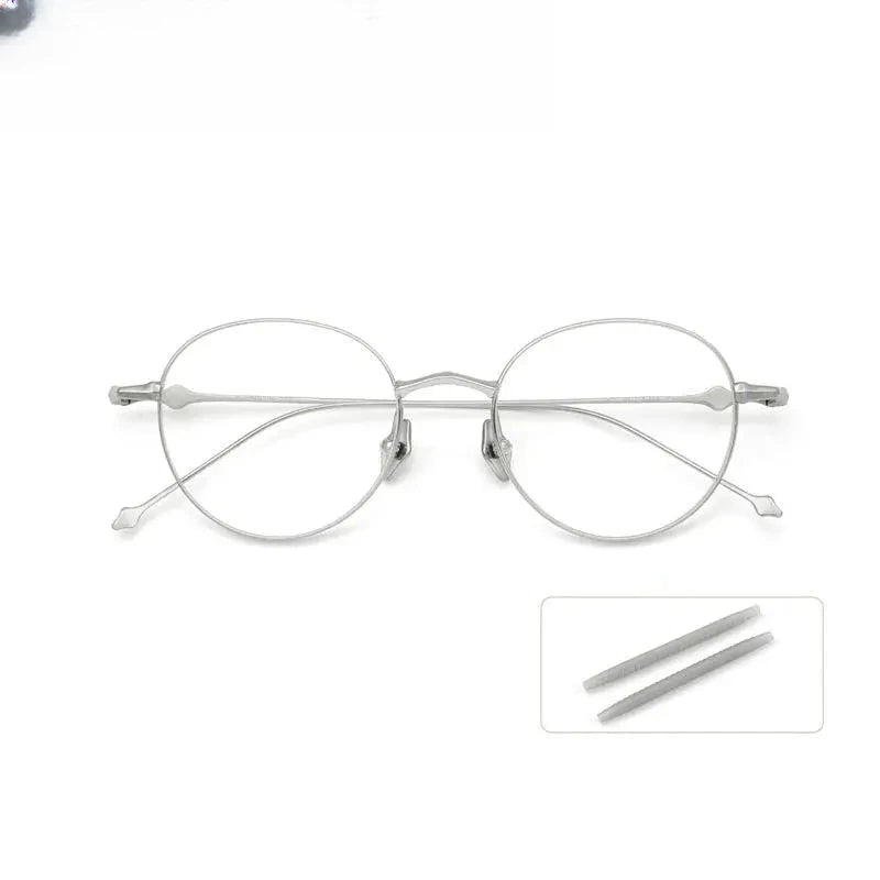 Women's Round Full Rim Titanium Prescription Glasses 369138 — view 3 | Rx Spectacle