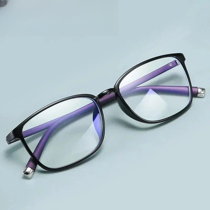 Women's Square Full Rim Titanium Prescription Glasses 41041 — view 1 | Rx Spectacle