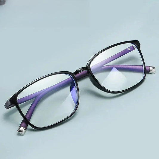 Women's Square Full Rim Titanium Prescription Glasses 41041 — view 1 | Rx Spectacle