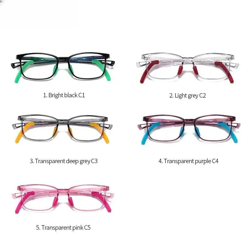 Unisex Square Full Rim Titanium Prescription Glasses 5109 — view 5 | Rx Spectacle