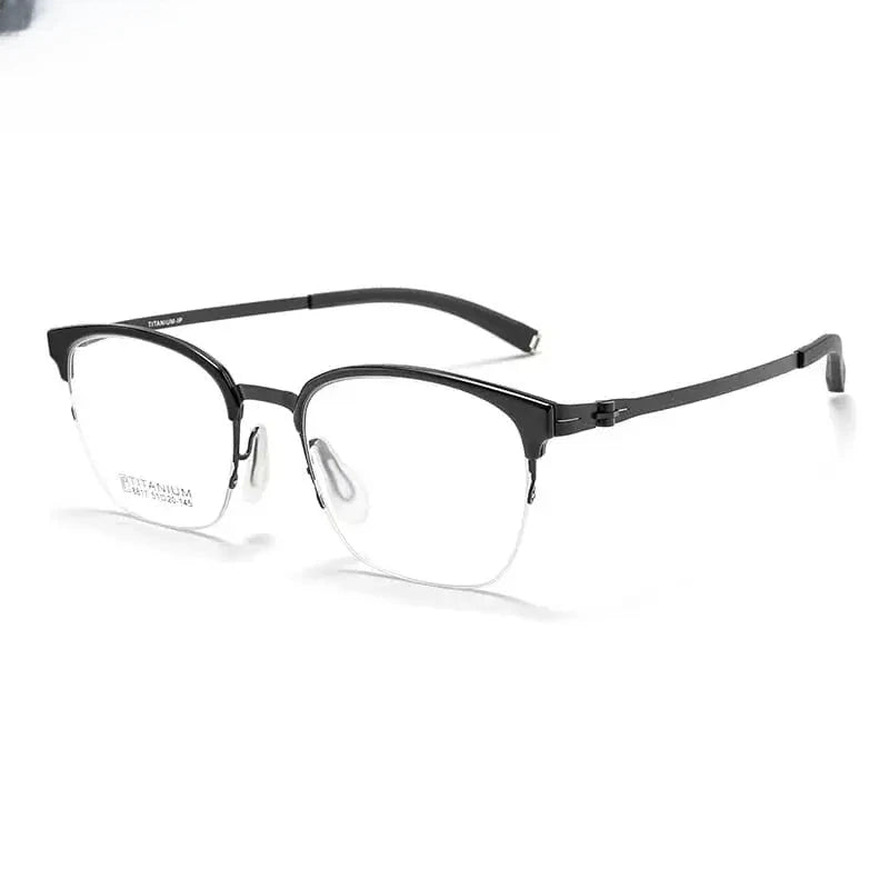 Women's Square Full Rim Titanium Prescription Glasses 618817 — view 8 | Rx Spectacle