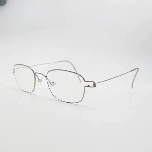 Unisex Oval Full Rim Stainless Steel Screwless Prescription Glasses 61425 — view 1 | Rx Spectacle