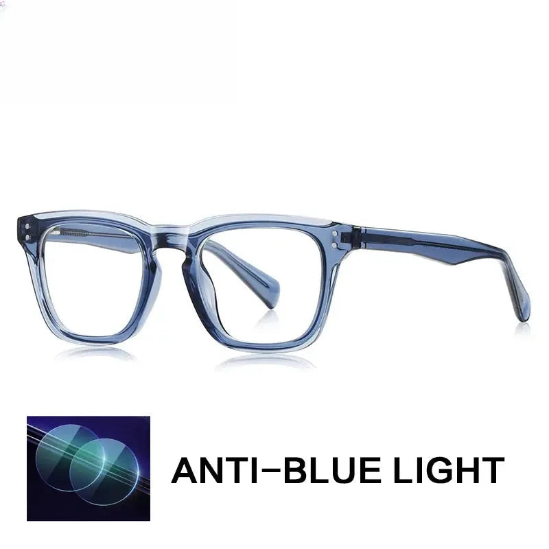 Unisex Square Full Rim Titanium Reading Glasses Gxyj9022 — view 4 | Rx Spectacle