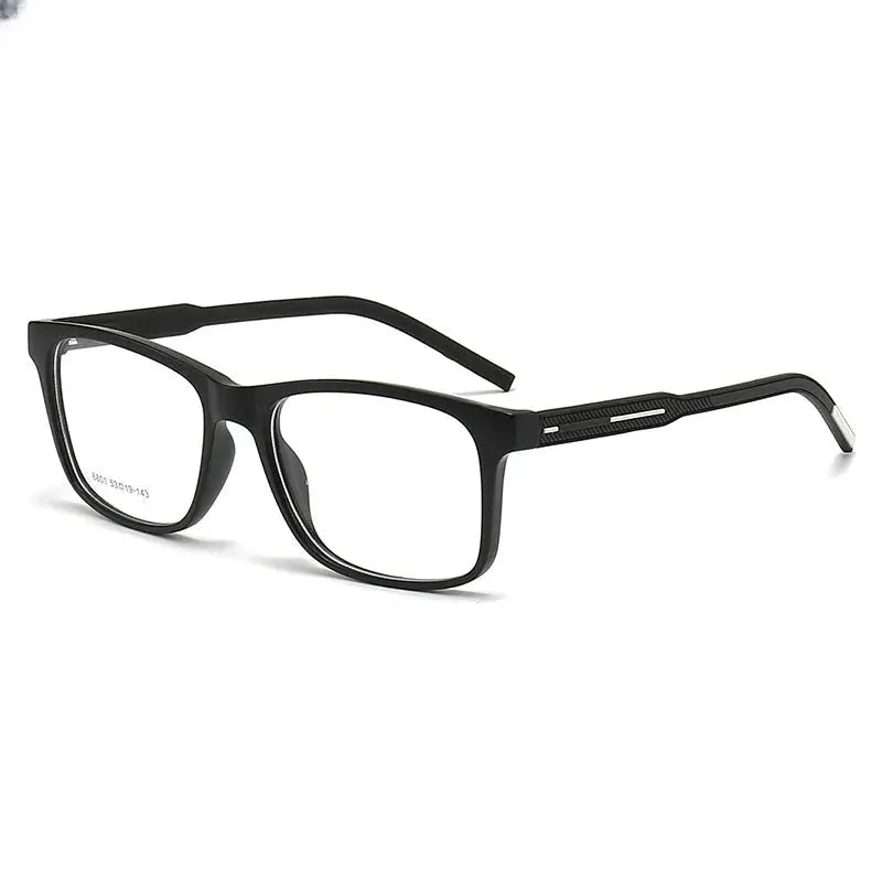 Men's Square Full Rim Titanium Prescription Glasses 616801 — view 4 | Rx Spectacle