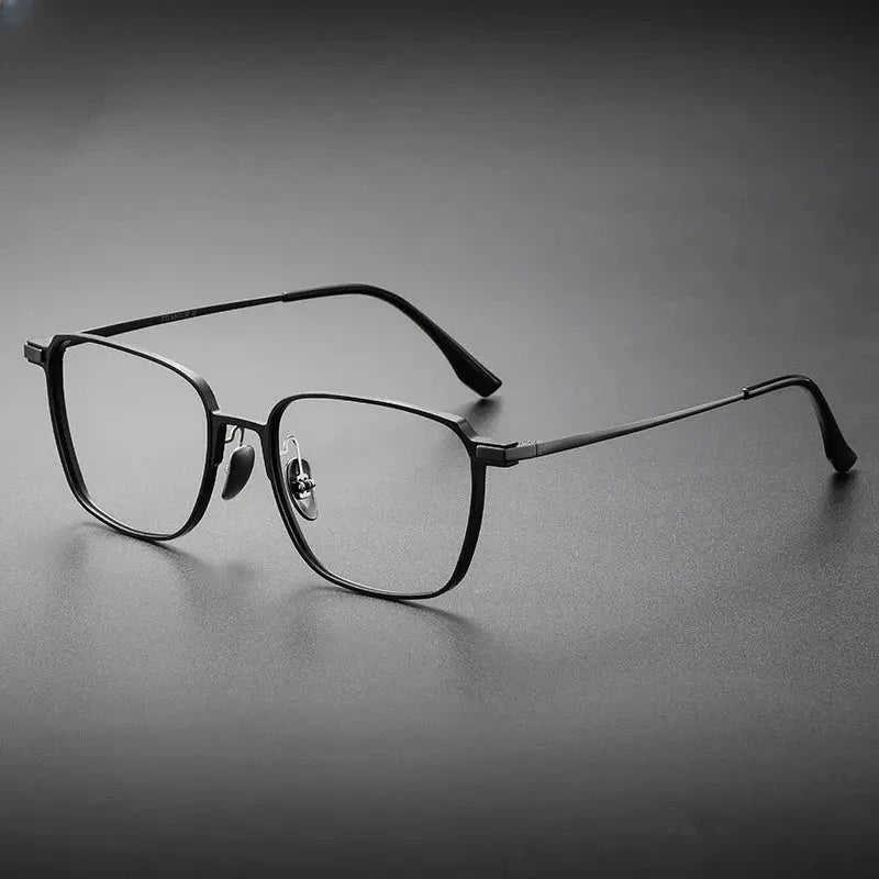 Unisex Square Full Rim Titanium Reading Glasses V20229 — view 8 | Rx Spectacle