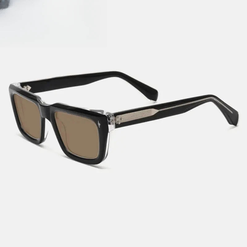 Unisex Square Full Rim Acetate Prescription Glasses Mo13 — view 14 | Rx Spectacle