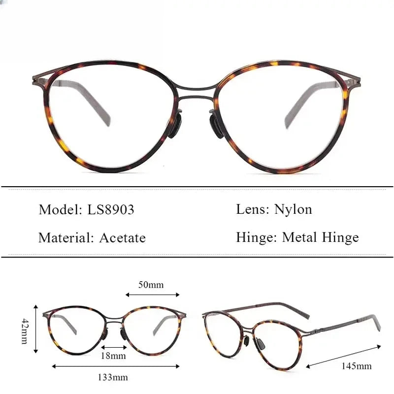 Women's Cat Eye Full Rim Acetate Prescription Glasses 408903 — view 2 | Rx Spectacle