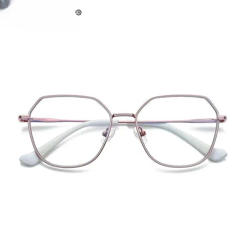 Women's Polygon Full Rim Alloy Reading Glasses 3040 — view 9 | Rx Spectacle