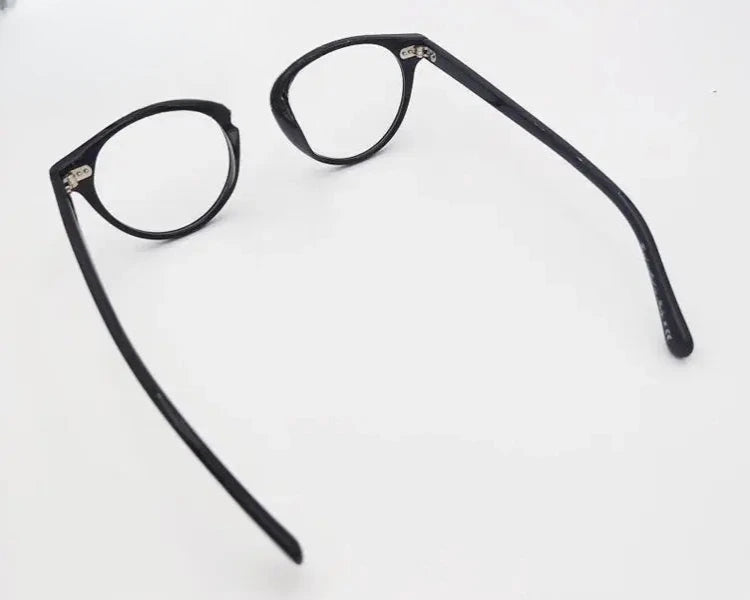 Unisex Round Full Rim Acetate Prescription Glasses 1005 — view 14 | Rx Spectacle