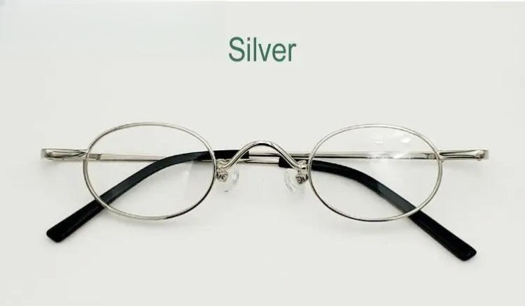 Unisex Round Full Rim Alloy Prescription Glasses Y035 — view 8 | Rx Spectacle
