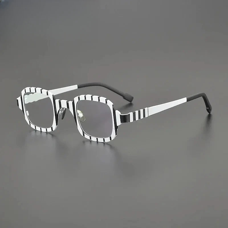 Women's Square Full Rim Titanium Prescription Glasses G85901 — view 1 | Rx Spectacle