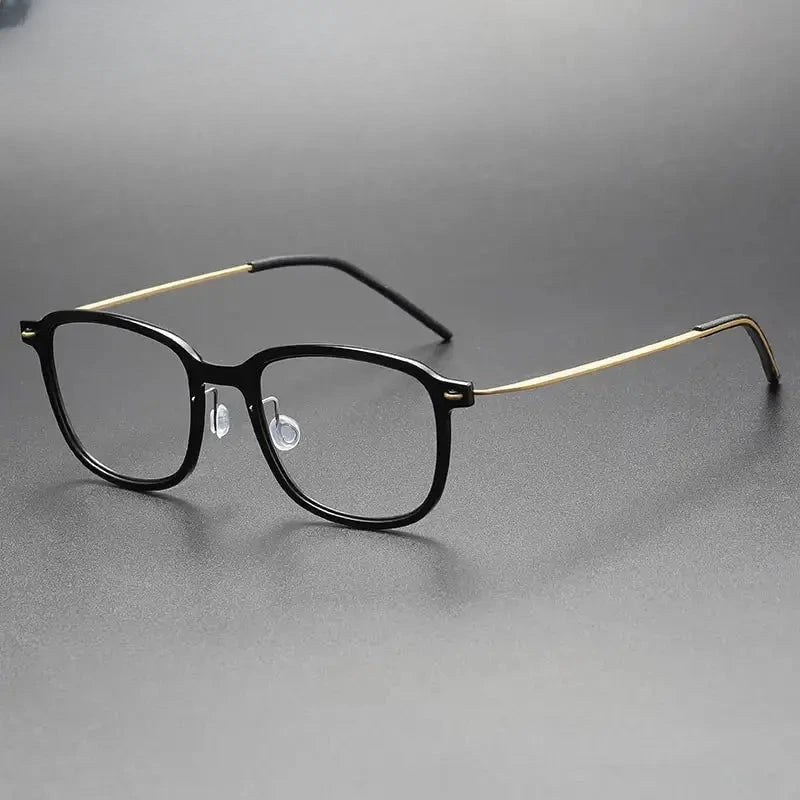 Women's Square Full Rim Titanium Prescription Glasses 616510 — view 4 | Rx Spectacle