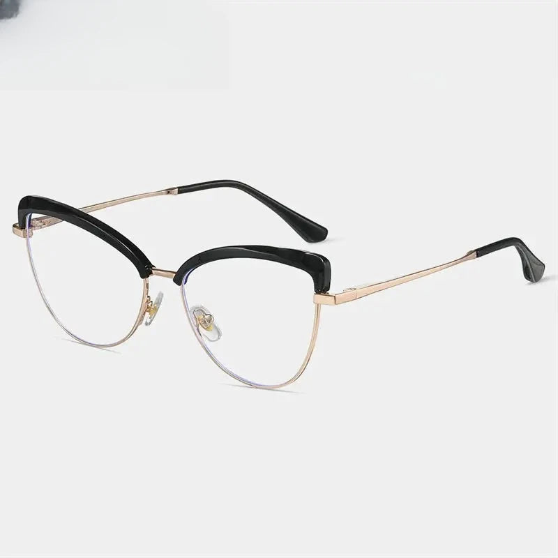 Women's Cat Eye Full Rim TR90 Prescription Glasses 687274 — view 7 | Rx Spectacle