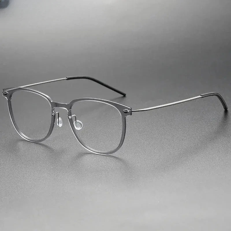 Women's Square Full Rim Titanium Prescription Glasses 316549 — view 4 | Rx Spectacle