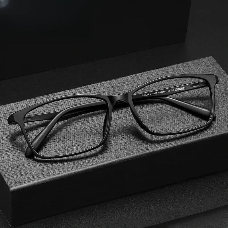 Women's Square Full Rim Titanium Prescription Glasses 673305 — view 1 | Rx Spectacle