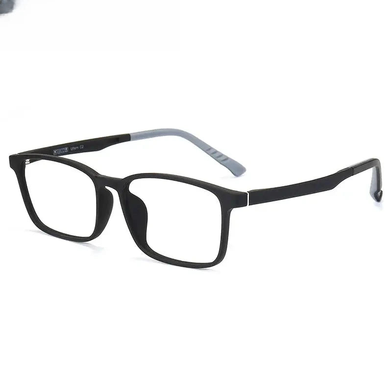 Unisex Square Full Rim Titanium Prescription Glasses 36610 — view 3 | Rx Spectacle