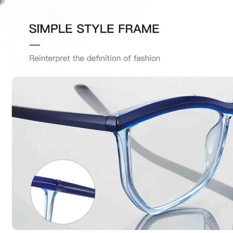 Unisex Square Full Rim TR90 Reading Glasses 2161 — view 4 | Rx Spectacle