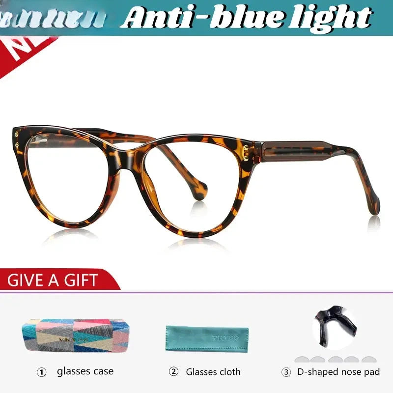 Women's Cat Eye Full Rim TR90 Reading Glasses 74102 — view 7 | Rx Spectacle