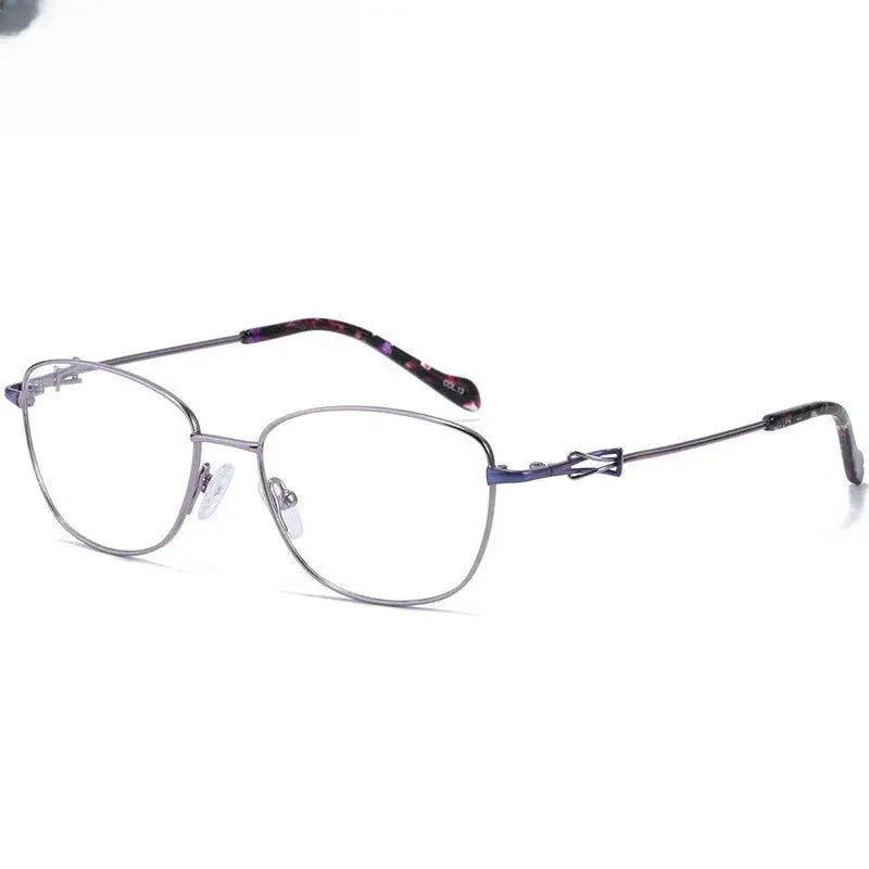 Women's Cat Eye Full Rim Titanium Prescription Glasses 8104 — view 8 | Rx Spectacle