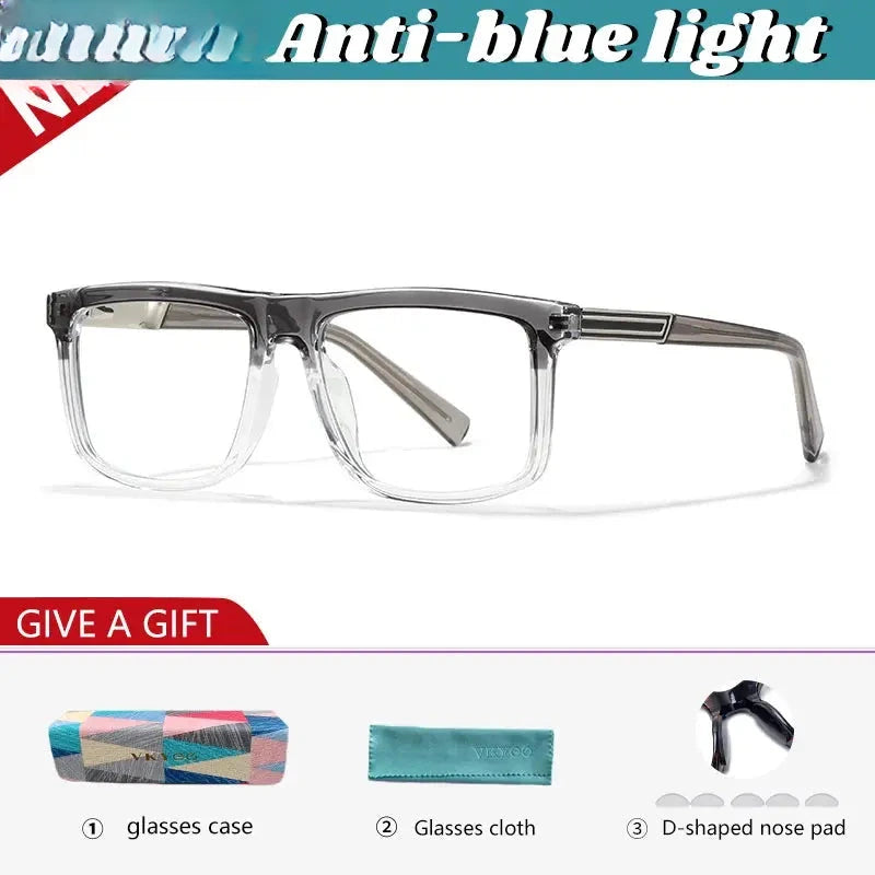 Unisex Square Full Rim TR90 Reading Glasses 660028 — view 3 | Rx Spectacle