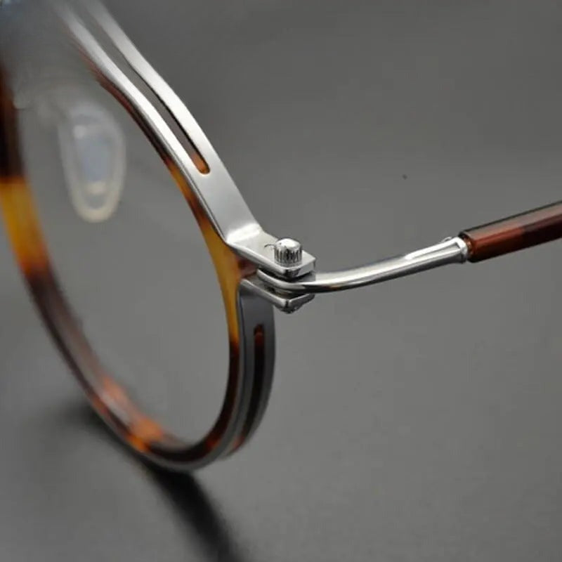 Unisex Round Full Rim Acetate Prescription Glasses Gxyj07 — view 12 | Rx Spectacle