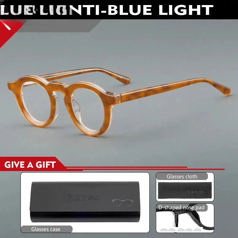 Women's Round Full Rim Acetate Reading Glasses 623107 — view 7 | Rx Spectacle
