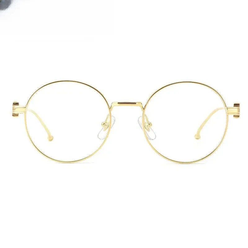 Women's Round Full Rim Titanium Prescription Glasses 310293 — view 1 | Rx Spectacle