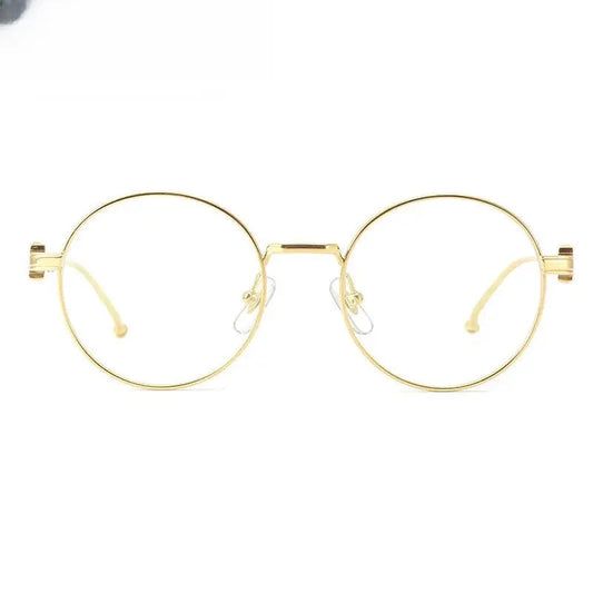 Women's Round Full Rim Titanium Prescription Glasses 310293 — view 1 | Rx Spectacle