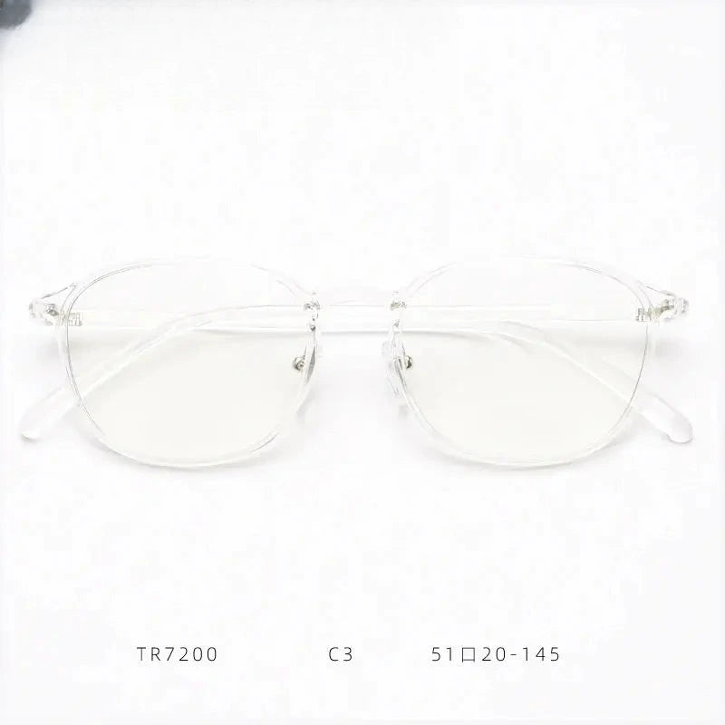 Women's Oval Full Rim Titanium Prescription Glasses 87200 — view 6 | Rx Spectacle