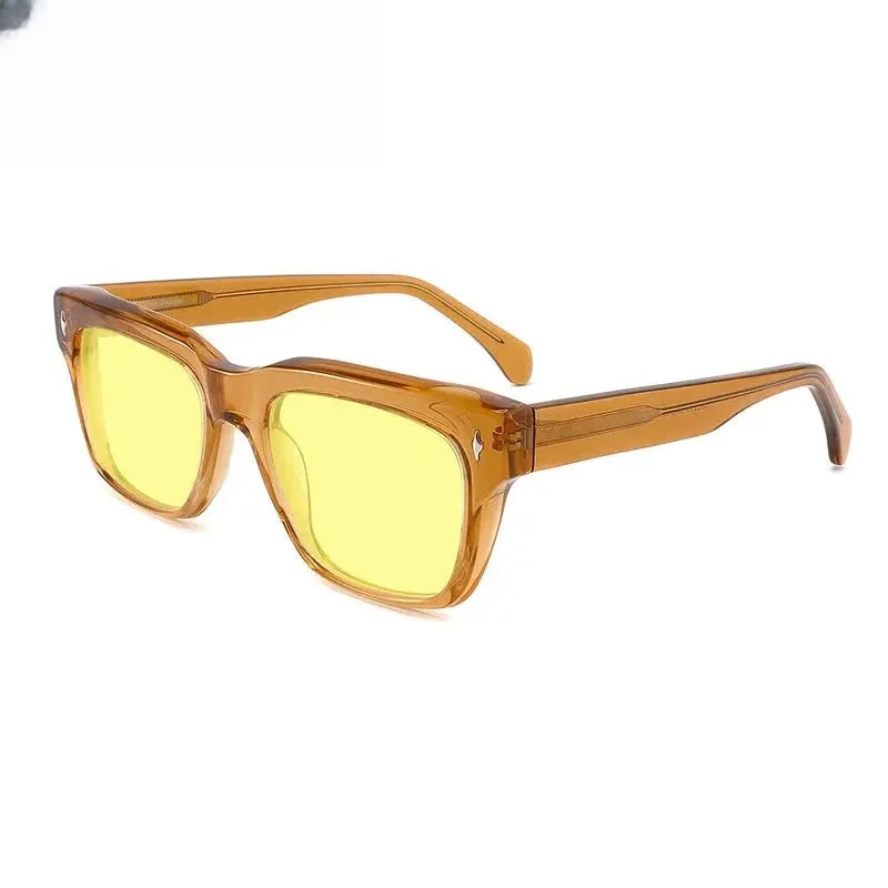 Unisex Square Full Rim Acetate Prescription Glasses Mo15 — view 6 | Rx Spectacle