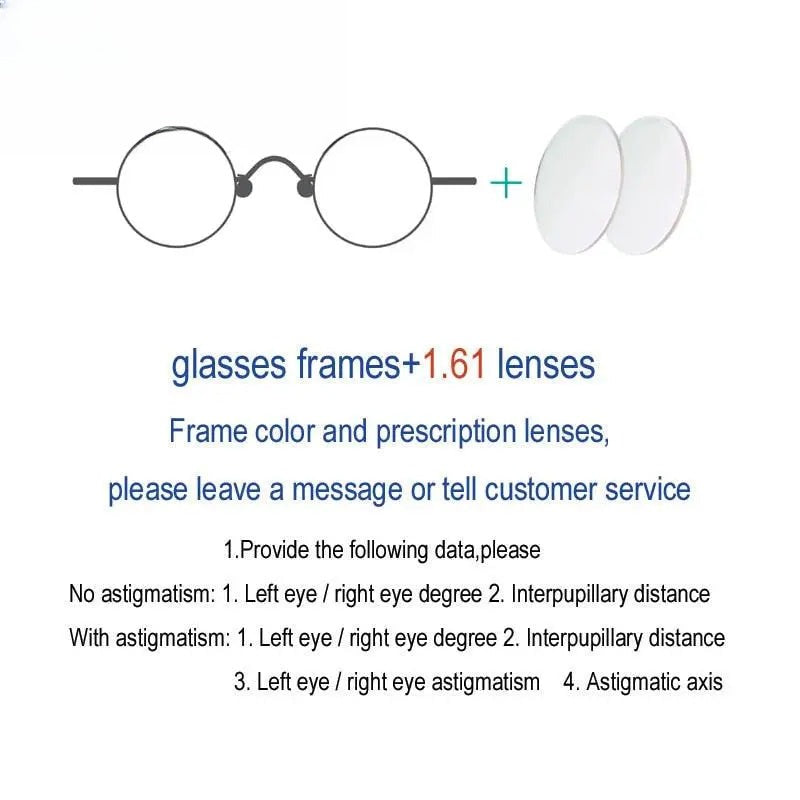 Unisex Round Full Rim Alloy Prescription Glasses 811001 — view 4 | Rx Spectacle