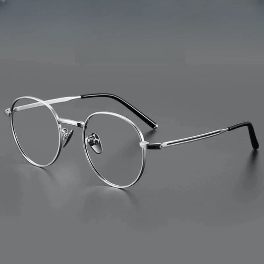Women's Round Full Rim Titanium Prescription Glasses 182000 — view 1 | Rx Spectacle