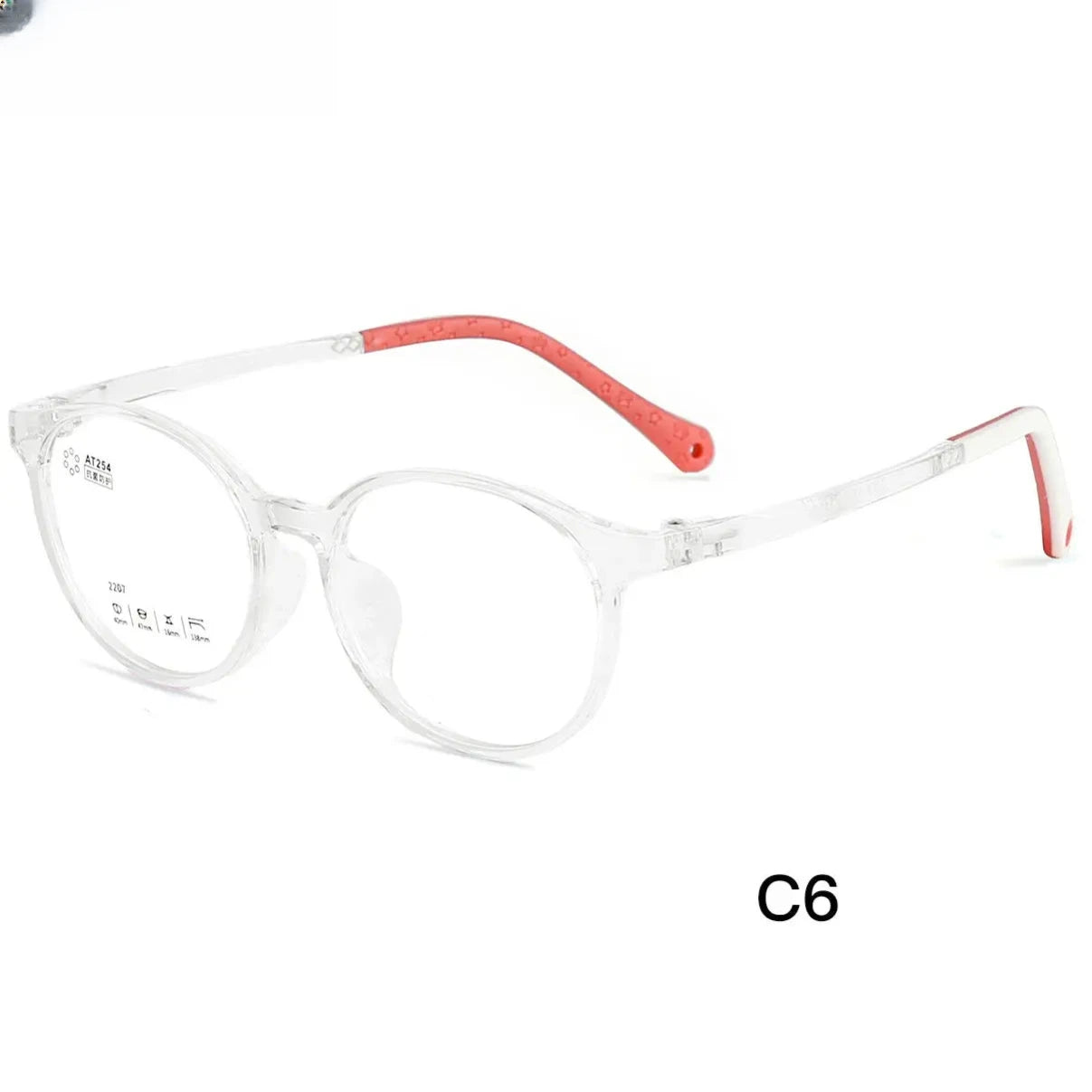Unisex Round Full Rim Titanium Prescription Glasses 42207 — view 8 | Rx Spectacle