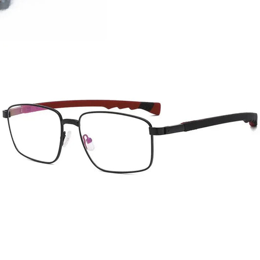 Men's Square Full Rim Alloy Sports Glasses 403076 — view 1 | Rx Spectacle