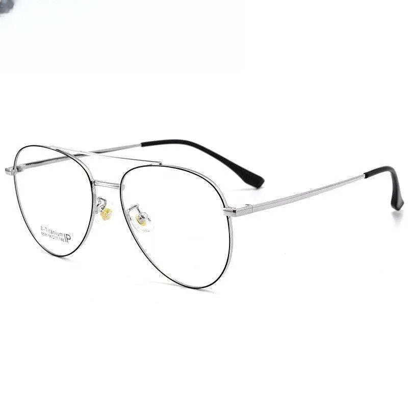 Unisex Full Rim Titanium Double Bridge Prescription Glasses 8826 — view 1 | Rx Spectacle