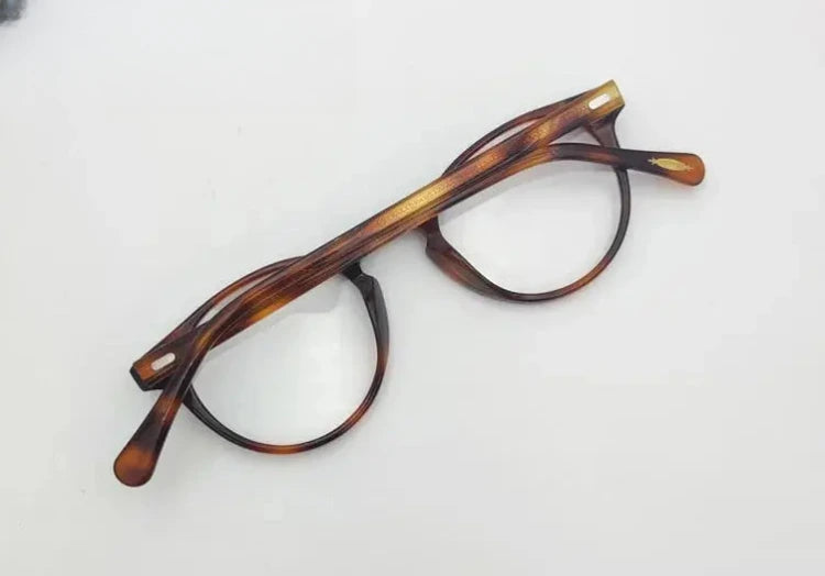 Unisex Round Full Rim Acetate Prescription Glasses 1005 — view 12 | Rx Spectacle