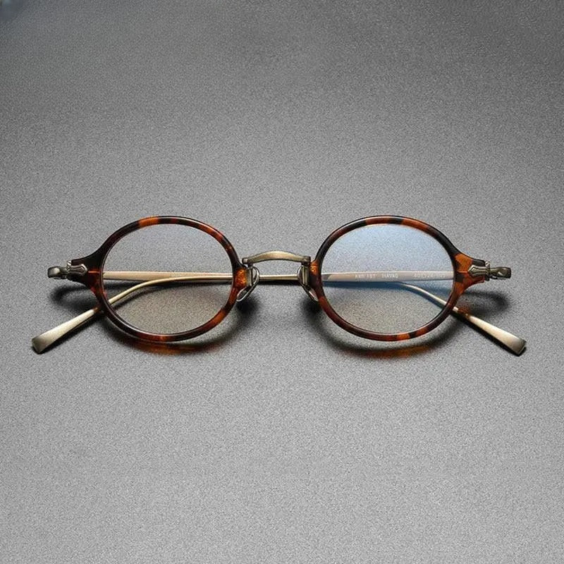 Unisex Round Full Rim Titanium Prescription Glasses Gxyj890 — view 1 | Rx Spectacle