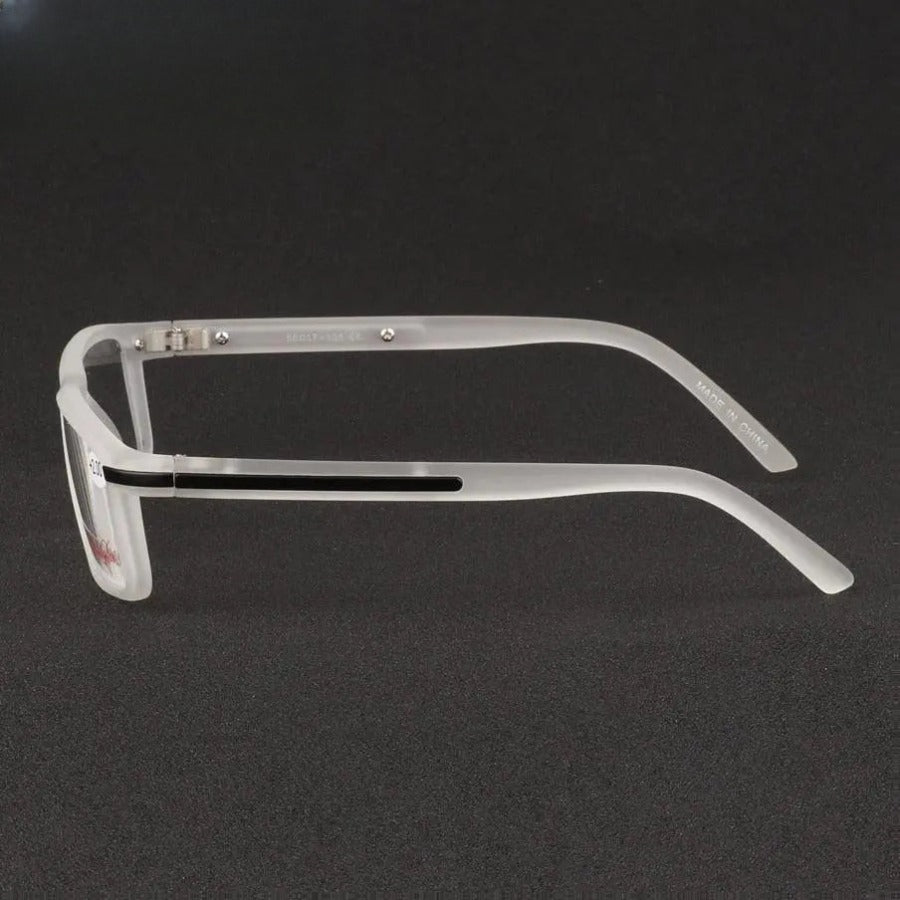 Unisex Square Full Rim Titanium Reading Glasses 1356 — view 14 | Rx Spectacle
