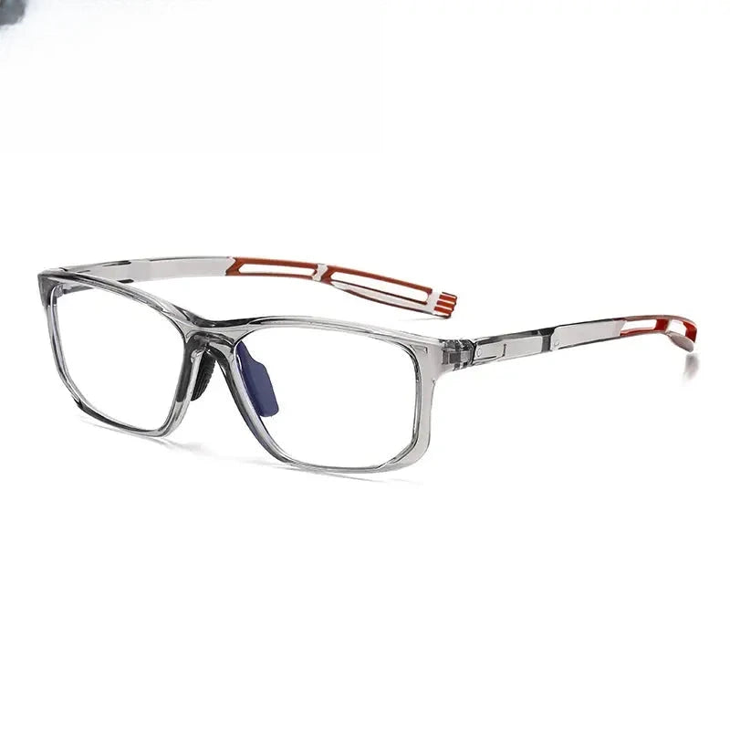 Unisex Square Full Rim Titanium Prescription Glasses 883001 — view 5 | Rx Spectacle