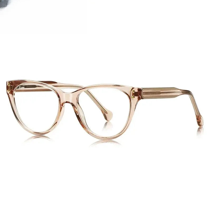 Women's Cat Eye Full Rim Titanium Prescription Glasses 52102 — view 5 | Rx Spectacle