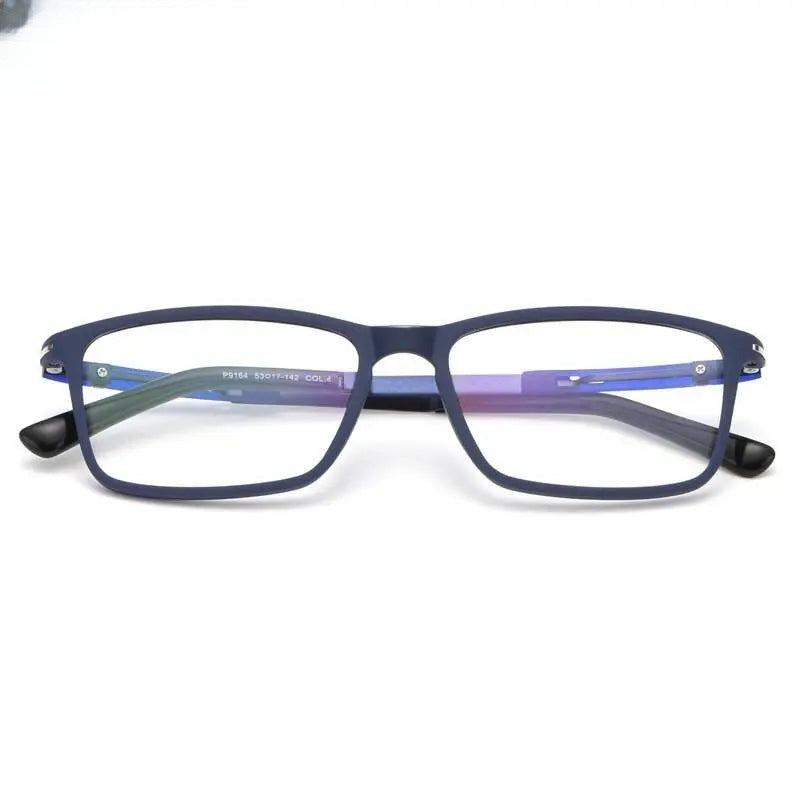 Men's Square Full Rim TR90 Prescription Glasses 9164 — view 6 | Rx Spectacle