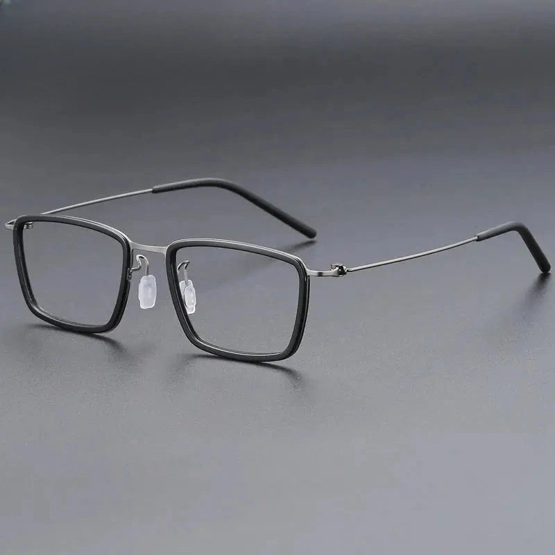 Unisex Square Full Rim Titanium Prescription Glasses 699853 — view 1 | Rx Spectacle