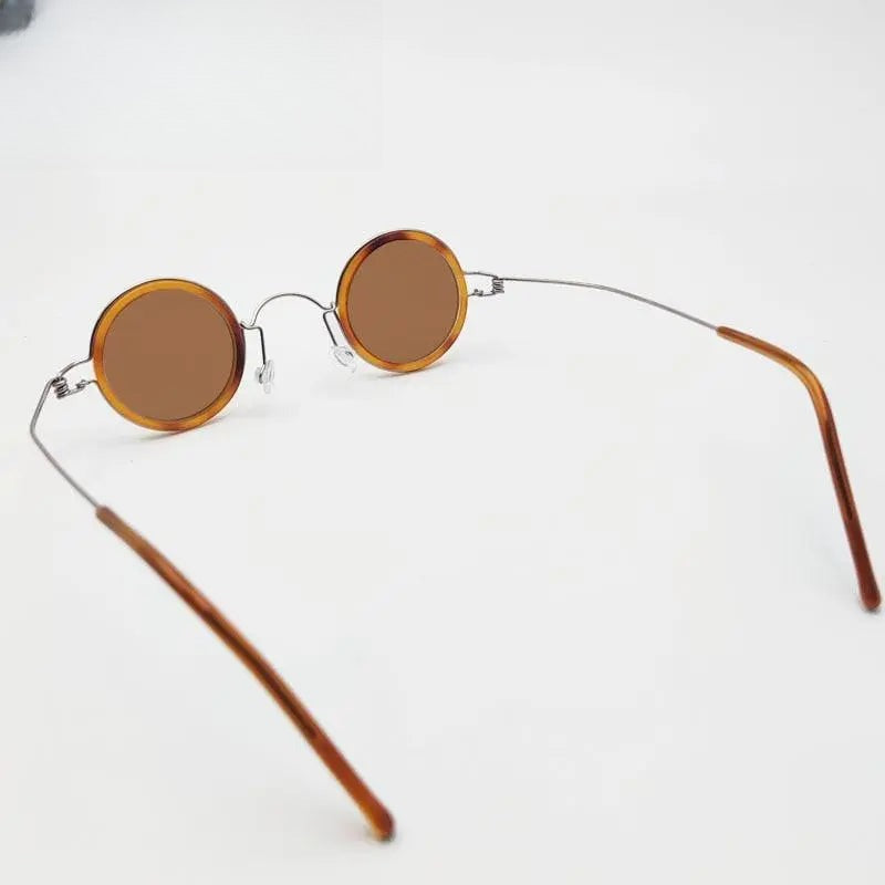 Unisex Round Full Rim Stainless Steel Prescription Glasses — view 11 | Rx Spectacle
