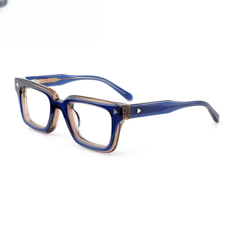 Unisex Browline Full Rim Acetate Prescription Glasses G66308 — view 4 | Rx Spectacle