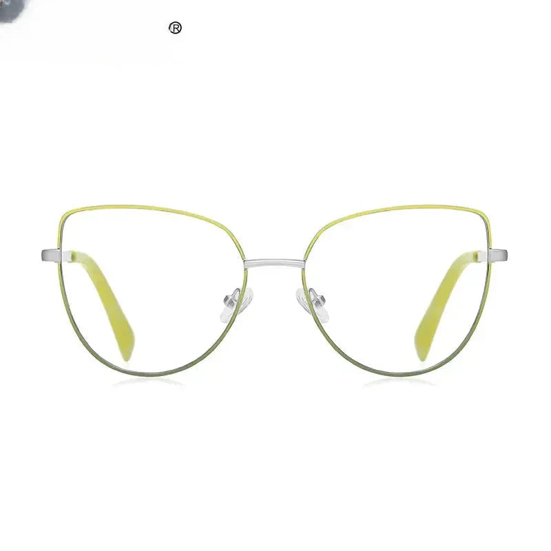 Unisex Cat Eye Full Rim Titanium Reading Glasses 3081 — view 4 | Rx Spectacle