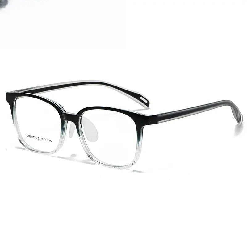 Unisex Square Full Rim Titanium Prescription Glasses 938116 — view 7 | Rx Spectacle